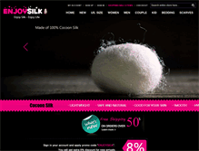 Tablet Screenshot of enjoysilk.com
